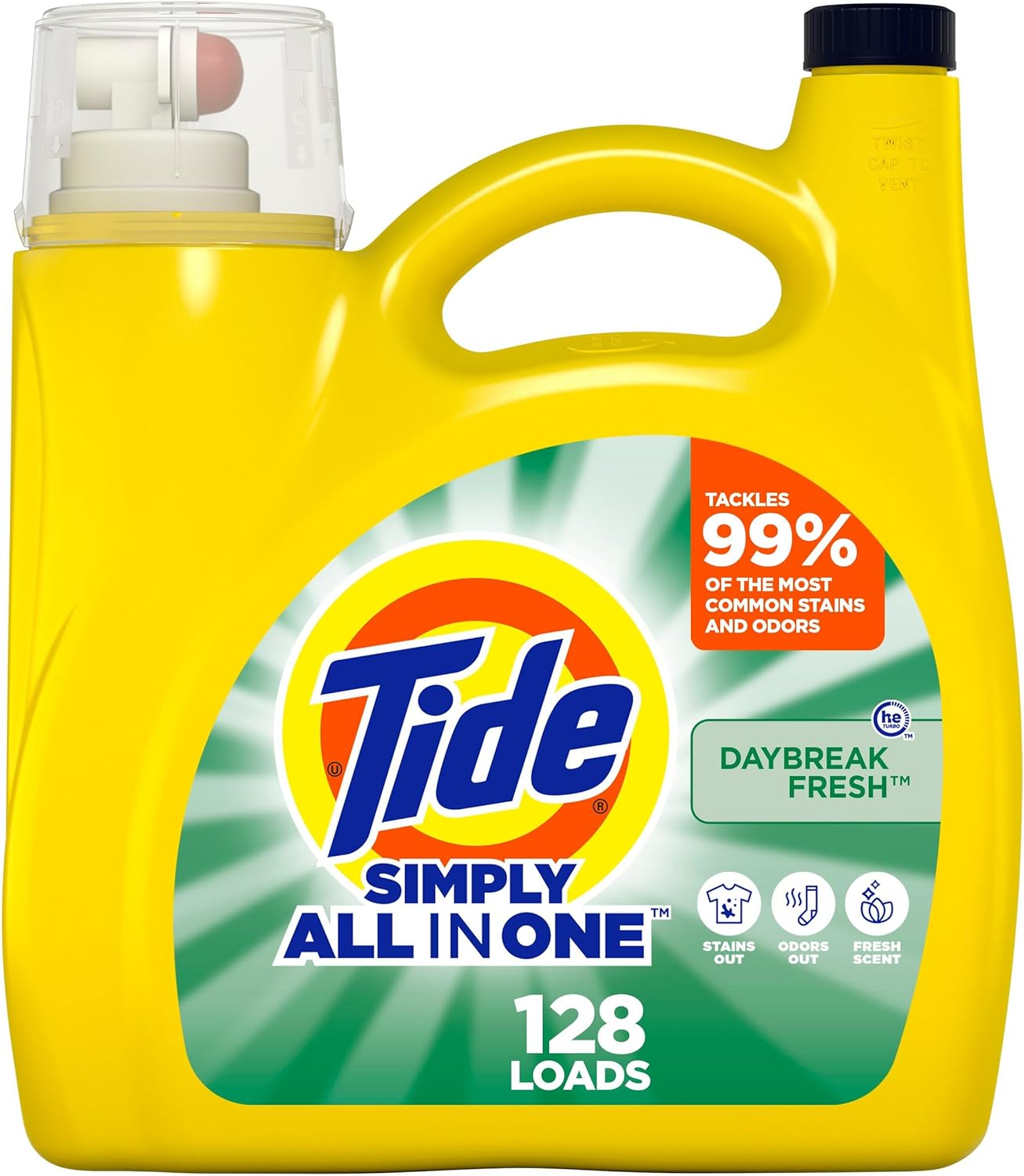 Tide-Simply-Liquid-Laundry-Detergent,-Daybreak-Fresh,-168-oz,-128-3889