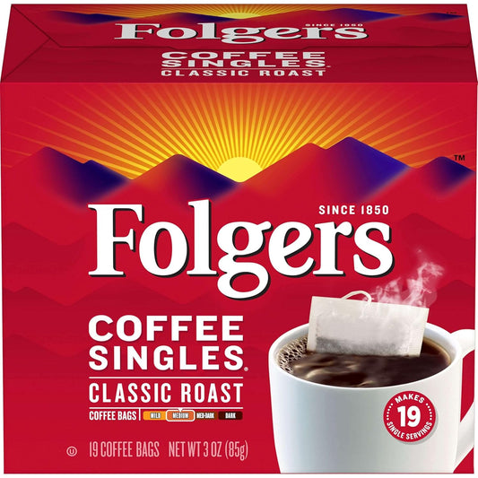 Folgers-Classic-Roast-Coffee-Singles,-19-ct-------------2944