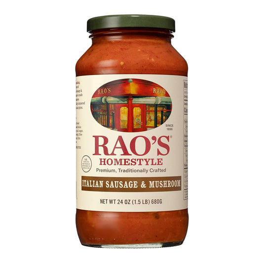 Rao's-Homemade-Sausage-and-Mushroom-Sauce,-24-oz,-All-Purpose,-Keto-Friendly-1532