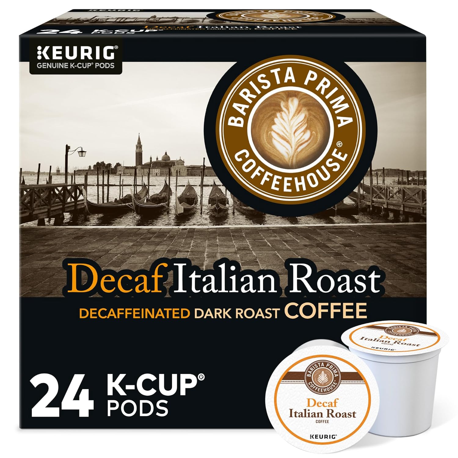 Barista-Prima-Coffeehouse,-Cápsulas-K-Cup-de-una-sola-porción-Keurig-descafeinado-italiano,2756