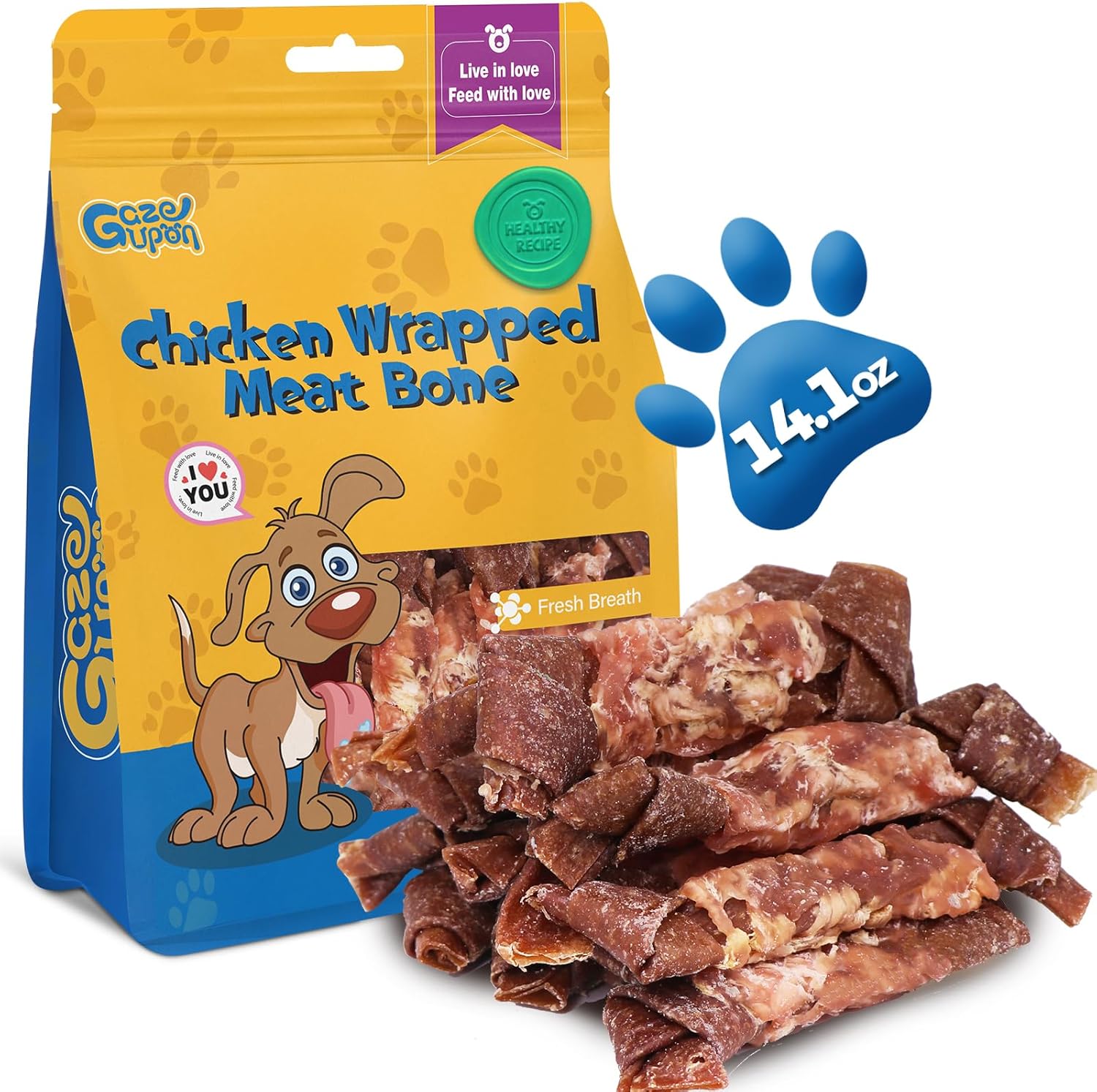 Gazeupon-Real-Chicken-Wrapped-Dog-Treats,-Rawhide-Free-Beef-Bones-for-&-1967