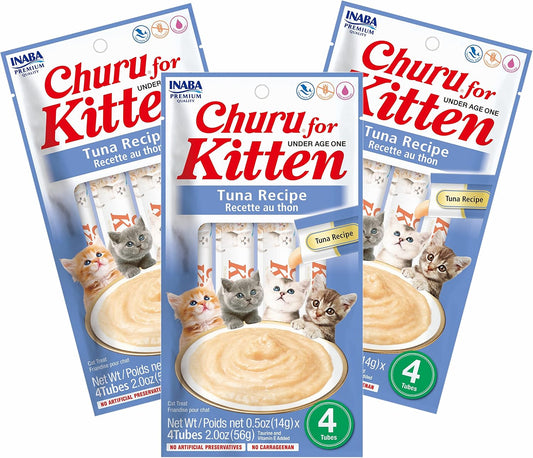 INABA-Churu-for-Kittens,-Grain-Free-Creamy,-Purée-Lickable-Cat-Treats-with-DHA,-EPA,-865