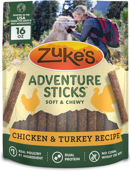 Zukes-Adventure-Sticks-Chicken-and-Turkey-Dog-Treats,-Natural-Dog-Treat---524