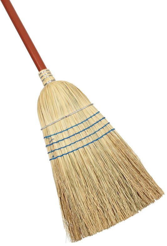 Rubbermaid-Commercial-Products-Heavy-Duty-Corn-Broom,-1-1/8-Inch-Wood-Handle,-5241