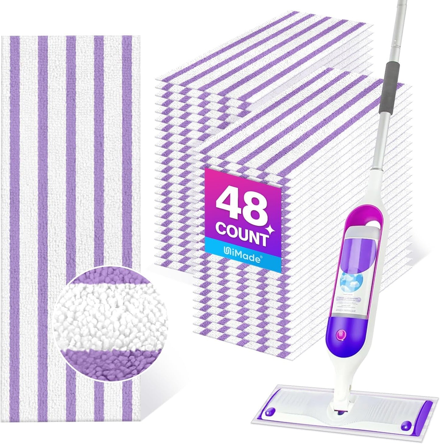 48-Pack-Mop-Pads-Compatible-with-Swiffer-Powermop,-Washable-Microfiber-3237