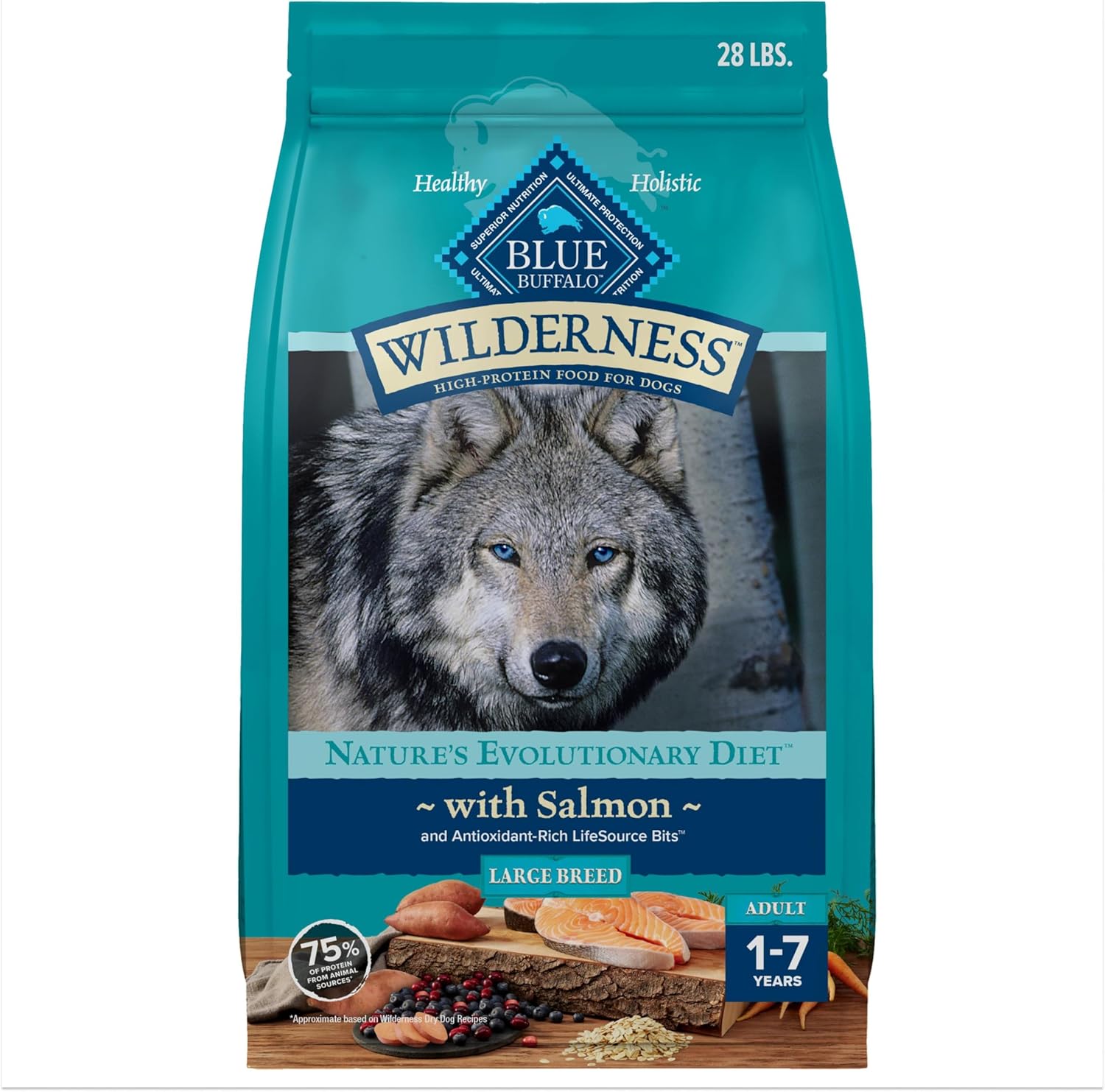 Blue-Buffalo-Wilderness-Natural-High-Protein-Dry-Food-for-Adult-Dogs,-with-Wholesome-Grains,-1989
