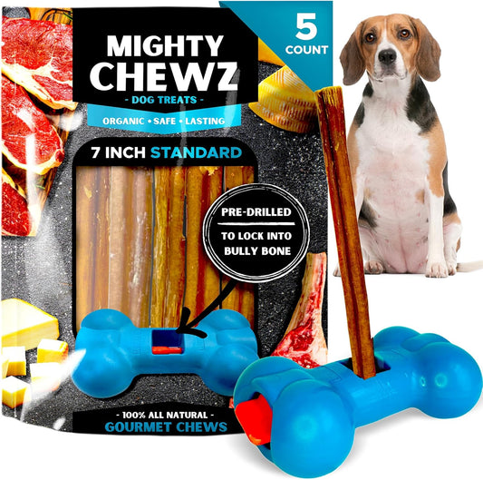 7"-Standard-Bully-Sticks-(5-Pack)-with-Bully-Stick-Safety-Device-No-71