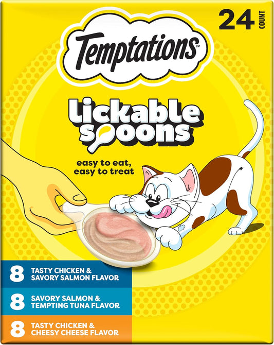 Temptations-Lickable-Spoons,-Soft-Lickable-Cat-Treats,-Adult-Wet-Cat-Treats,-Variety-Pack,-24-609