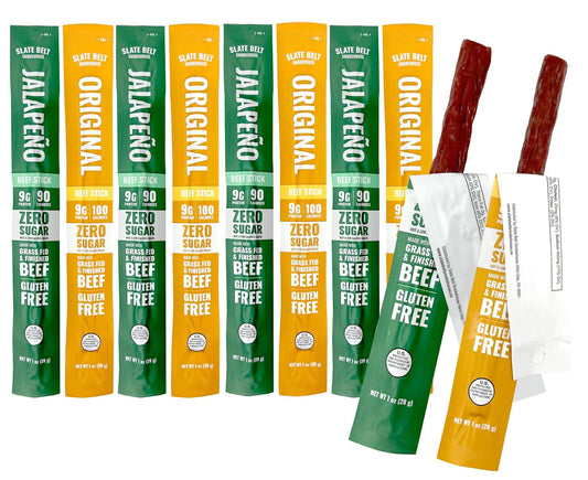 Slate-Belt-Smokehouse-Original-&-Jalapeno-Beef-Sticks-1-Oz,-10-Pack-|-270