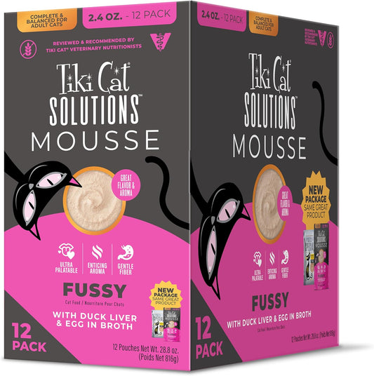 Tiki-Cat-Solutions-Mousse-Multipack,-Wet-Cat-Food,-Fussy,-Duck-Liver-&-Egg,-1123