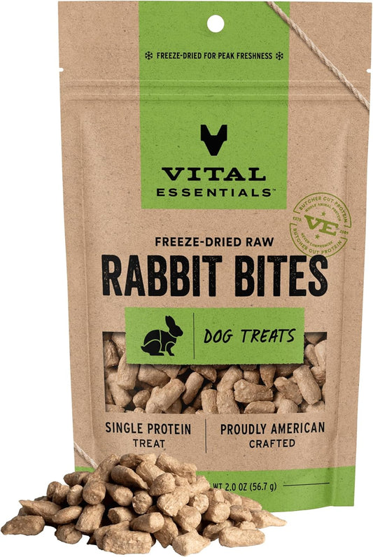 Vital-Essentials-Freeze-Dried-Dog-Treats-|-Rabbit-Bites,-Single-Protein-|-Premium-2358