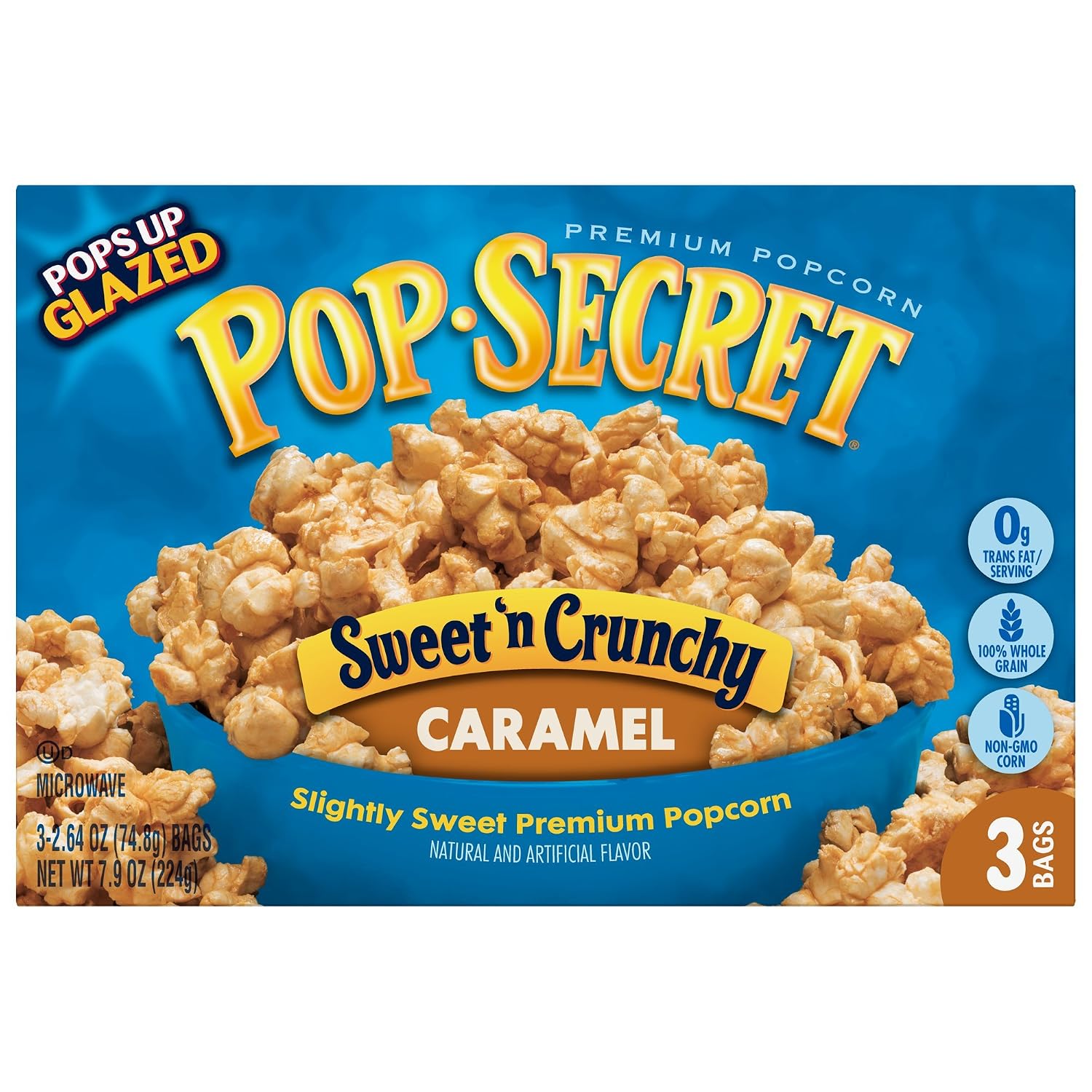 Pop-Secret-Popcorn,-Sweet-'n-Crunchy-Caramel,-Microwave-Bags-3-Count--Box----1888