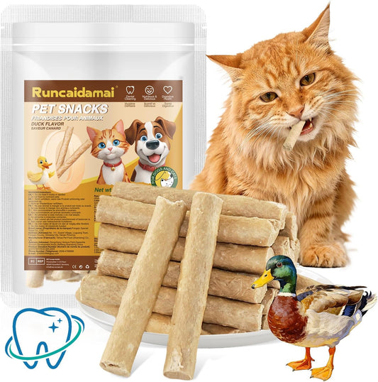 1.76oz/50g-Freeze-Dried-Cat-Chew-Sticks-Duck-Recipe,-Dental-Treats-for-Cats-Dogs,-920