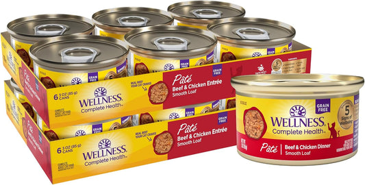 Wellness-Complete-Health-Pate-Adult-Canned-Wet-Cat-Food,-Natural,-Protein-Rich,-Grain-396