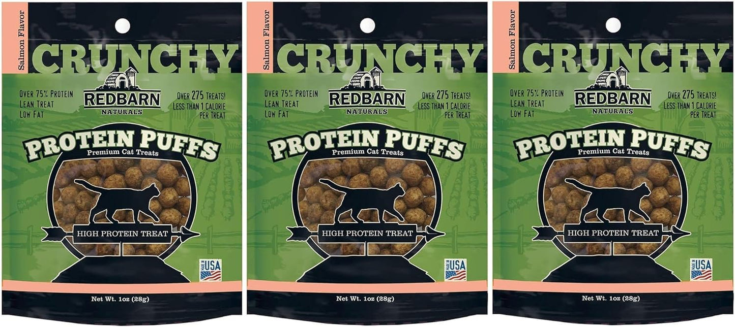 Redbarn-3-Pack-of-Salmon-Crunchy-Protein-Puffs-Cat-Each,-3