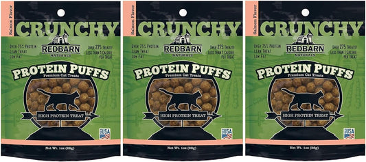 Redbarn-3-Pack-of-Salmon-Crunchy-Protein-Puffs-Cat-Each,-3