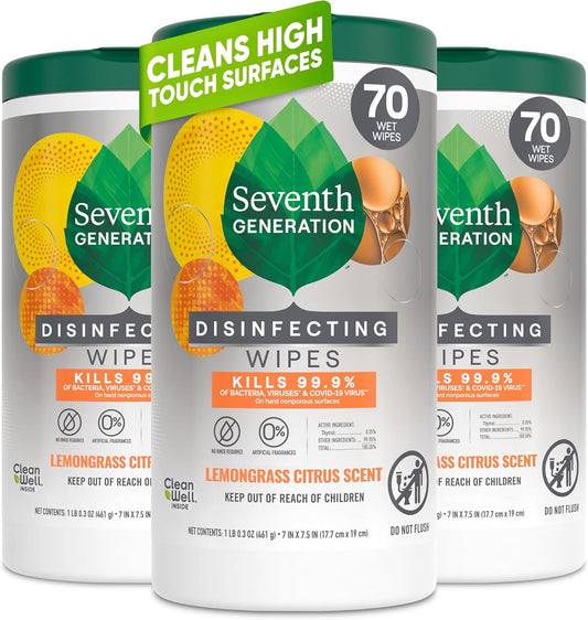 Seventh-Generation-Disinfecting-Multi-Surface-Wipes,-Lemongrass-Citrus,-70-Count,-Pack-of-3-(Packaging-May-Vary)-1994