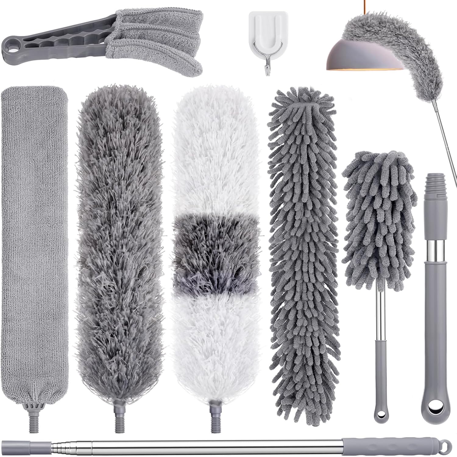 Dusters-for-Cleaning,9Pcs-Feather-Duster-with-Extension-Pole-Up-to-3625