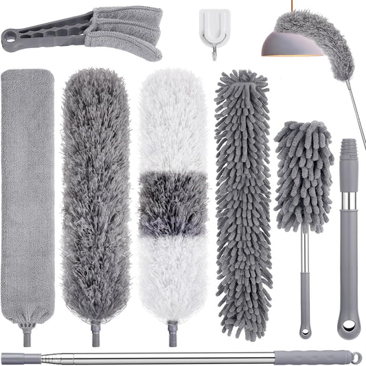 Dusters-for-Cleaning,9Pcs-Feather-Duster-with-Extension-Pole-Up-to-3625