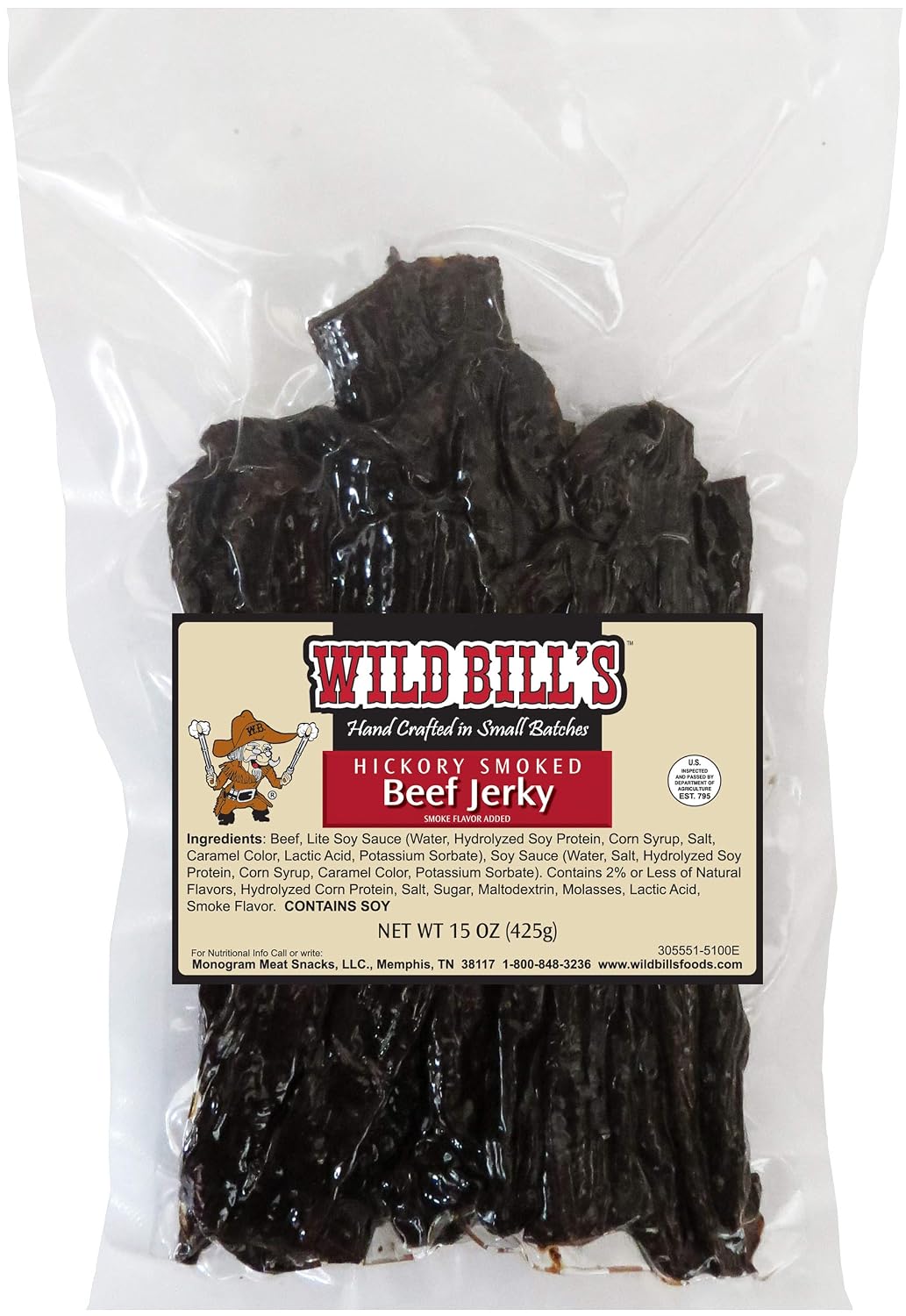 Wild-Bill's-Hickory-Smoked-Beef-Jerky-Strips,-30-Ct,-15-Oz--|-Keto,-Low-Carb-High-Protein,-461