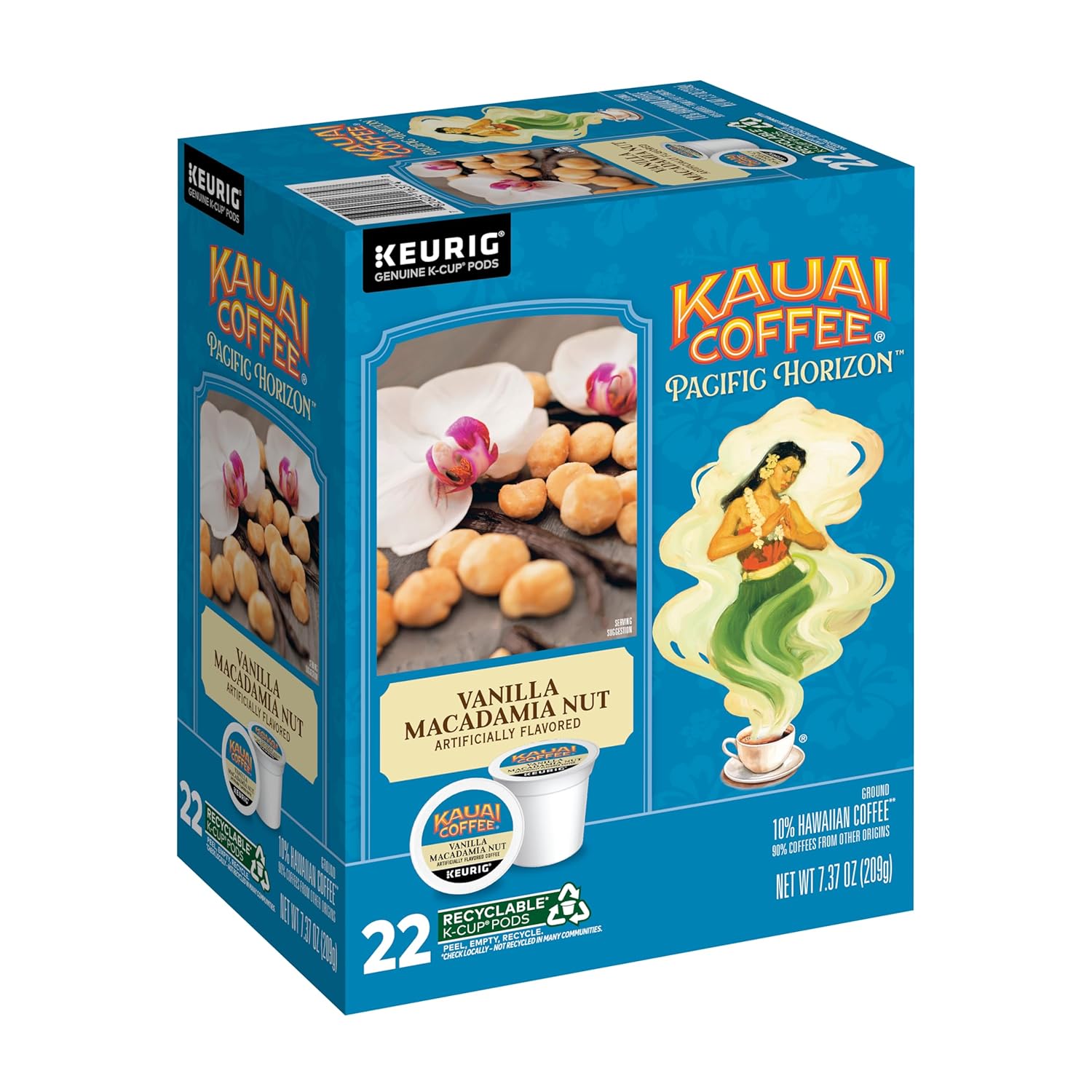 Kauai-Coffee-Cápsulas-K-Cup-para-cafeteras-Keurig,-café-arábica,-0.1-hawaiano,-medio,3511