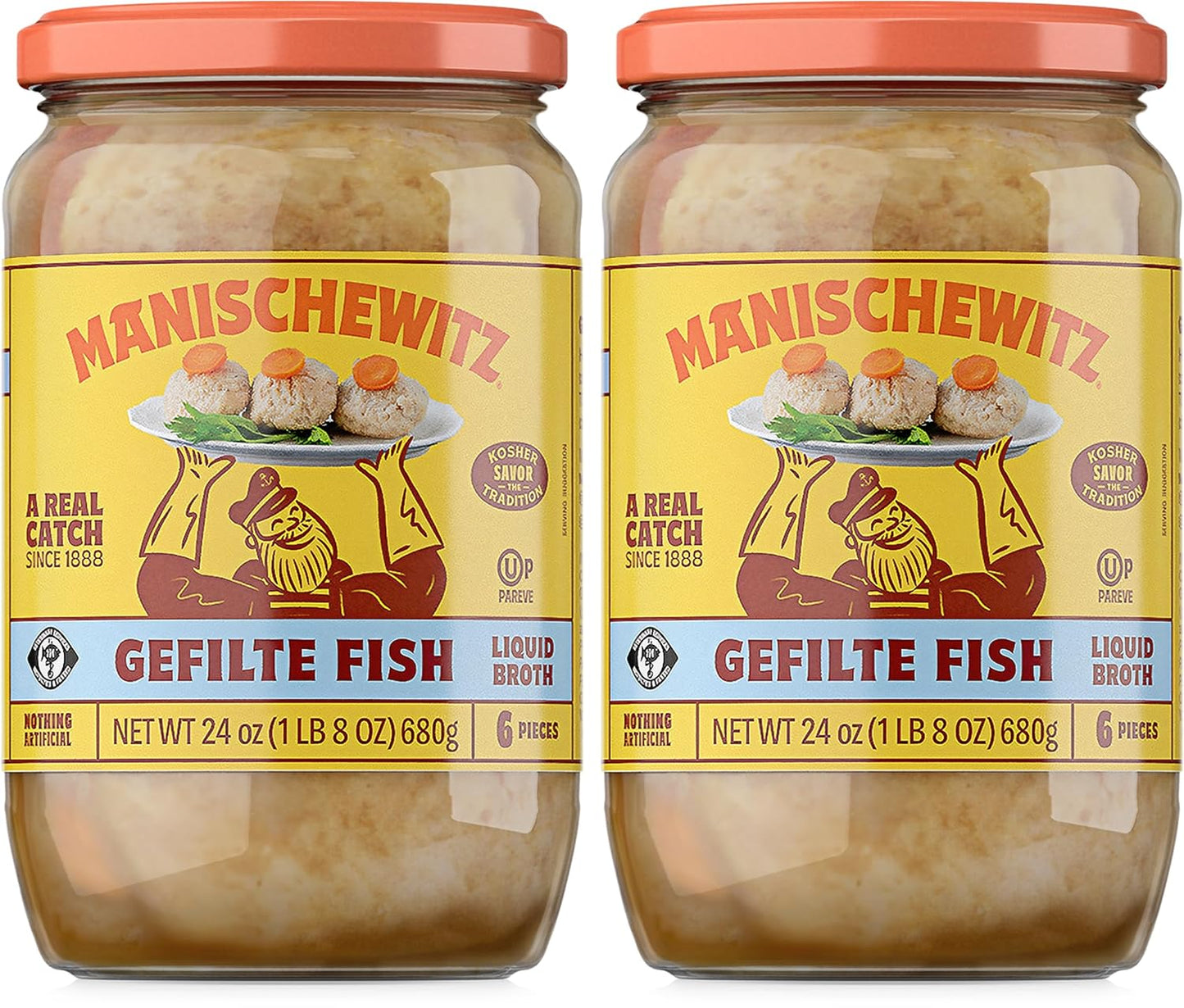 Manischewitz-Gefilte-Fish-in-Liquid-Broth,-Kosher-for-Passover,-24-Ounce-(Pack-of-344