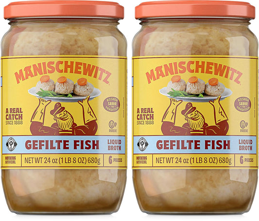 Manischewitz-Gefilte-Fish-in-Liquid-Broth,-Kosher-for-Passover,-24-Ounce-(Pack-of-344