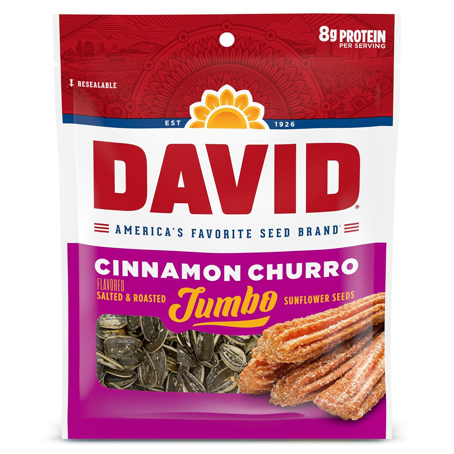 DAVID-Jumbo-Sunflower-Seeds,-Cinnamon-Churro-Flavor,-5.25-oz.-(12-pk)-------82