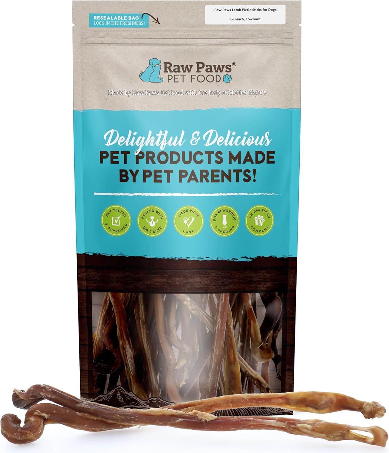 Raw-Paws-Lamb-Pizzle-Sticks---9-13-inch-(15-Count)---USA-Packed-Lamb-390