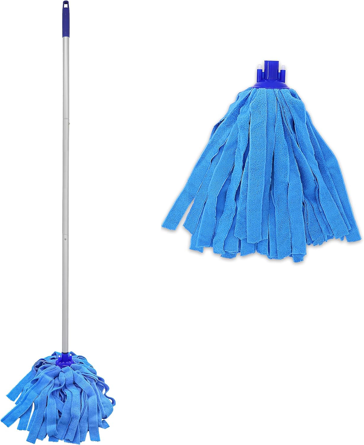 One-Mop-Handle-With-Two-Blue-Microfiber-Cloth-Heads-(1-4513