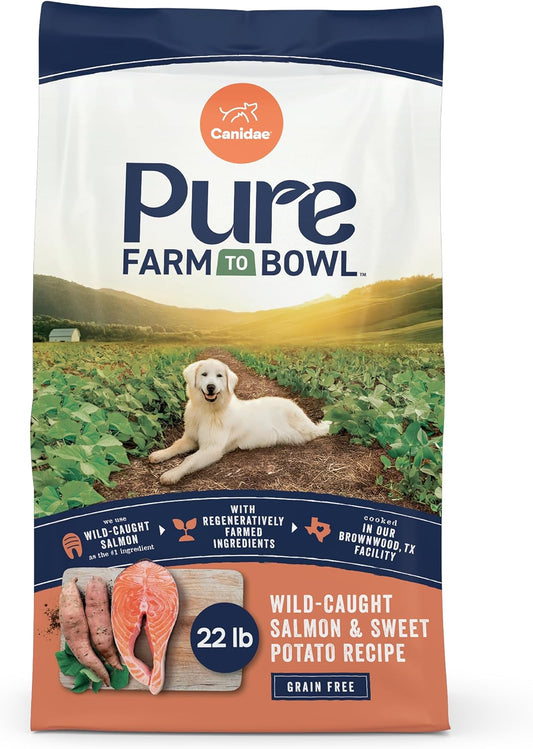 Canidae-Pure-Farm-to-Bowl,-Grain-Free,-Wild-Caught-Salmon-&-Sweet-Potato-Dog-Food,-2330