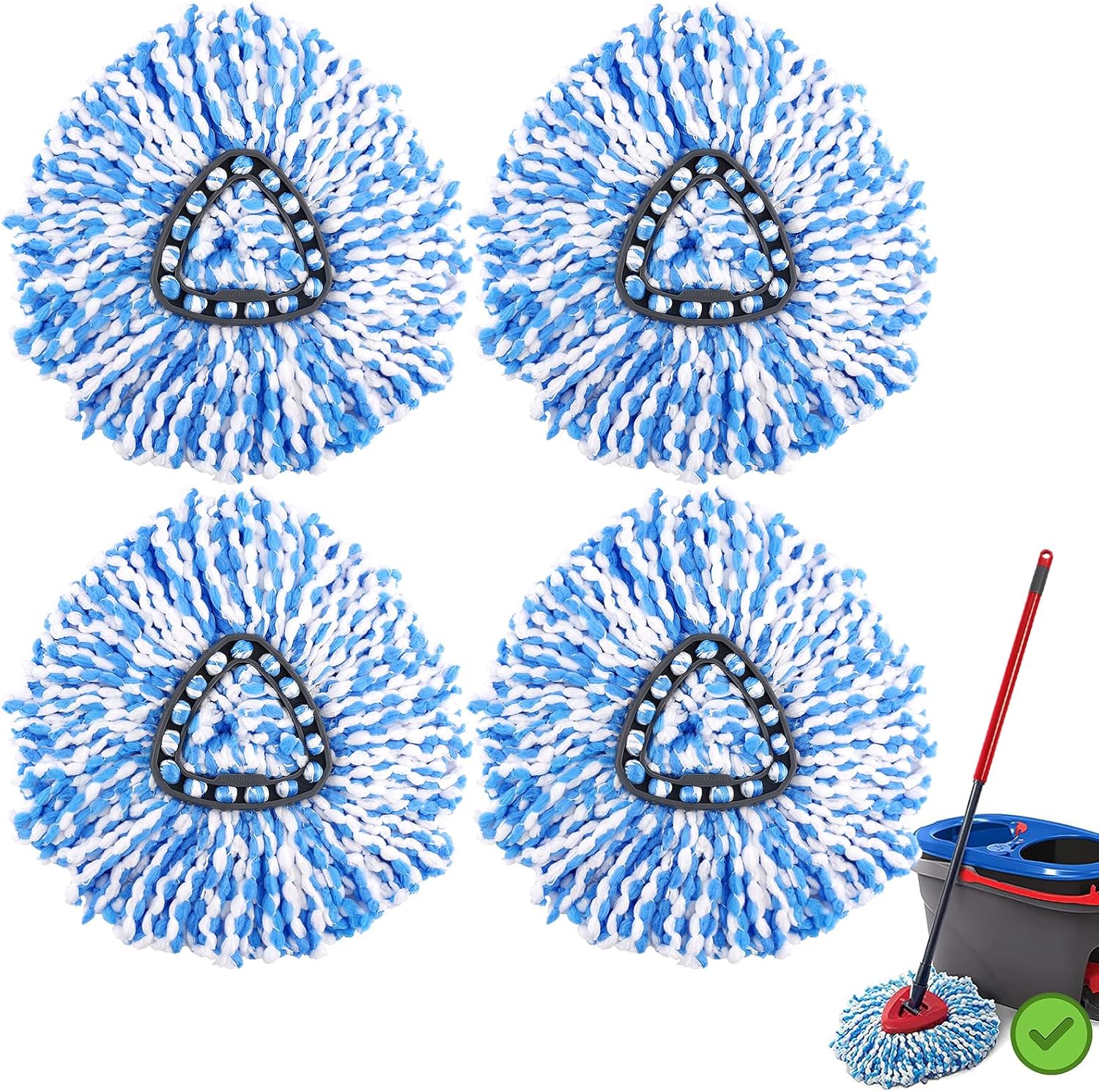 4-Pack-Mop-Replace-Heads-for-O-Ceda-RinseClean-2-Tank-System,-679