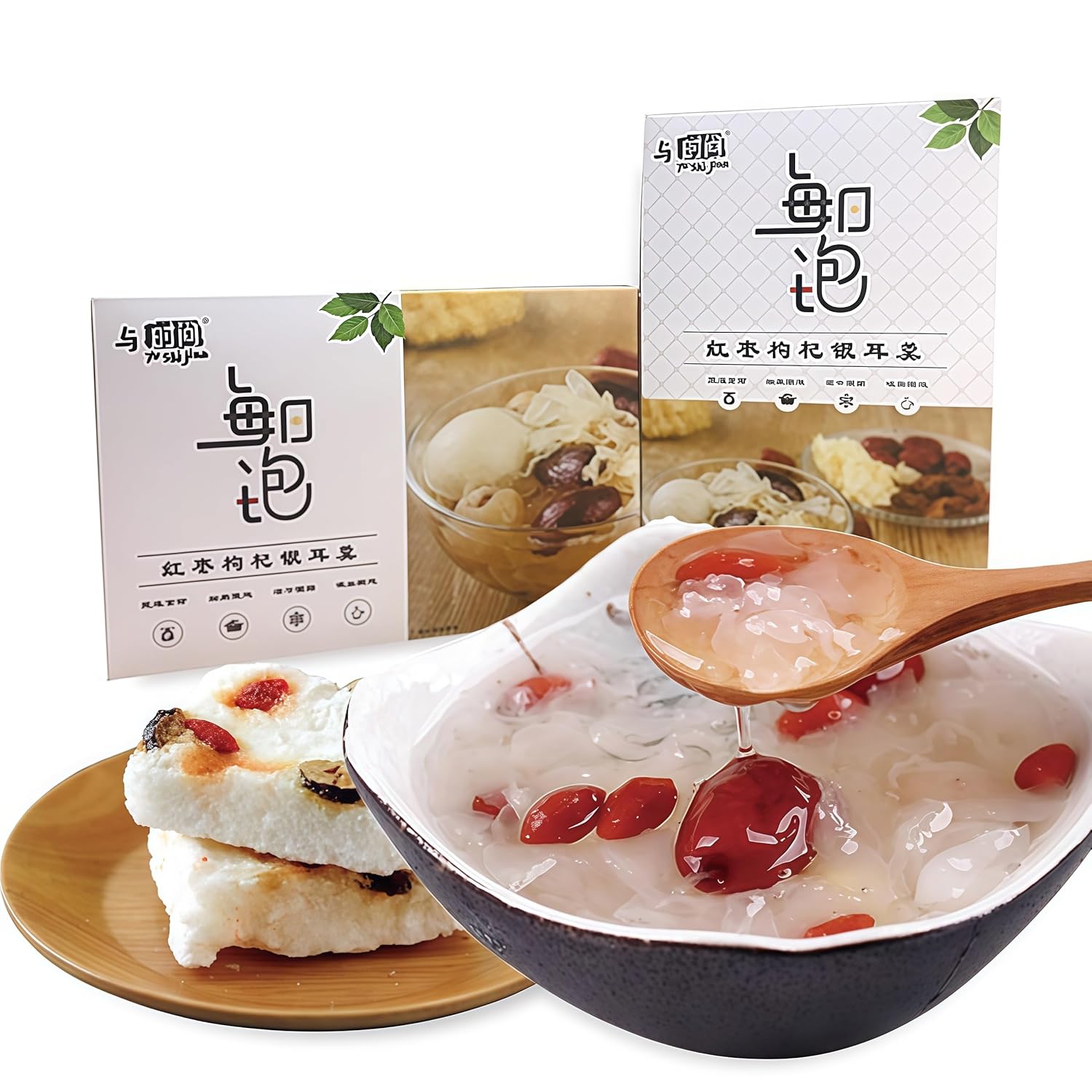 Tremella-&-Red-Date-Soup-Mix---Postre-instantáneo-liofilizado,-paquetes-una-50