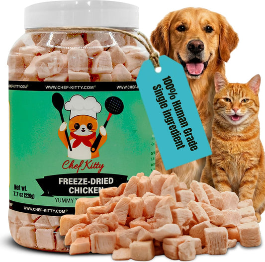 Freeze-Dried-Chicken-Cat-Treats-|-Healthy-Dog-Food-Toppers-1-Human-Grade-911