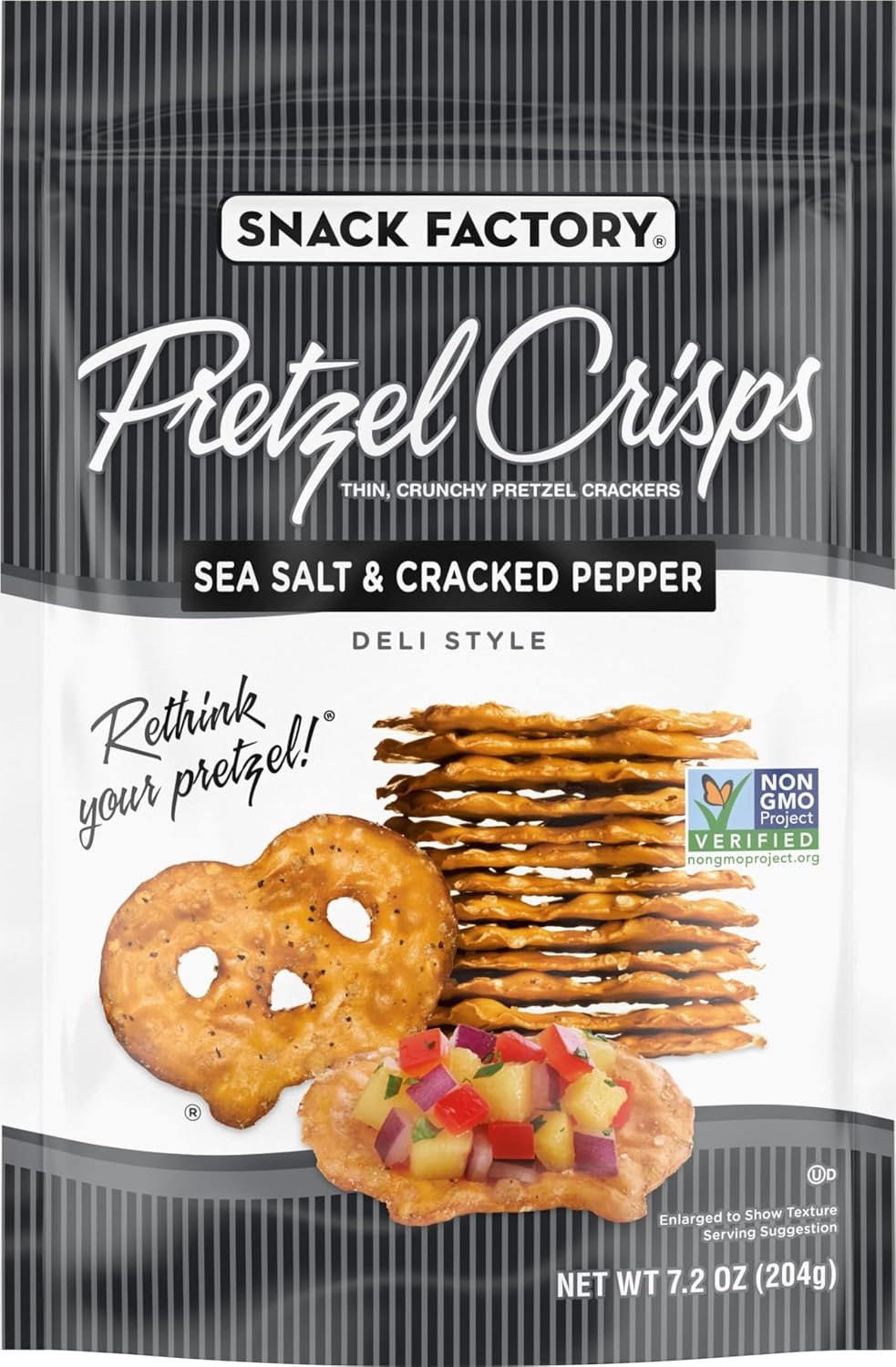 Snack-Factory-Pretzel-Crisps,-Sea-Salt-&-Cracked-Pepper,-7.2-Oz------1768