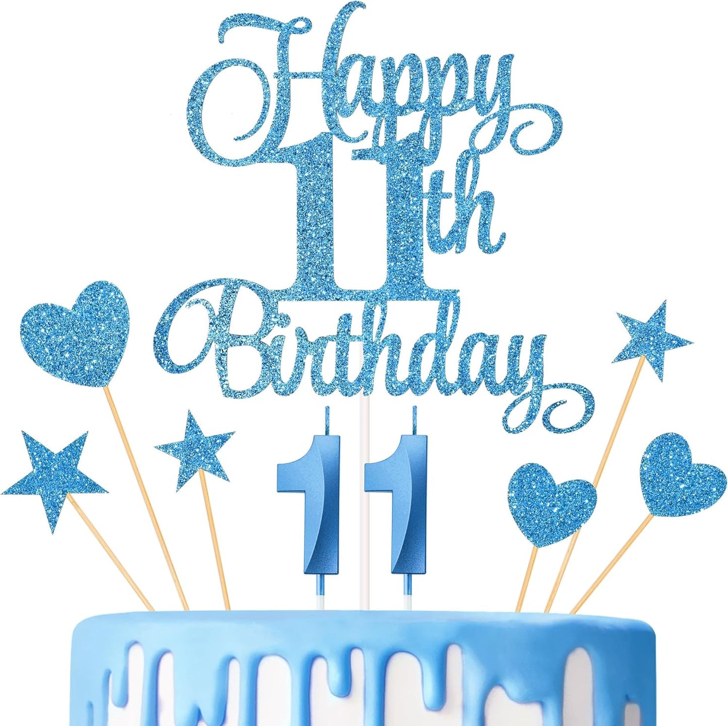 Lecferrarc-11th-Birthday-Cake-Decorations,-11th-Birthday-Candles-Cake-Numeral-Candles-and-Happy-Birthday-1115