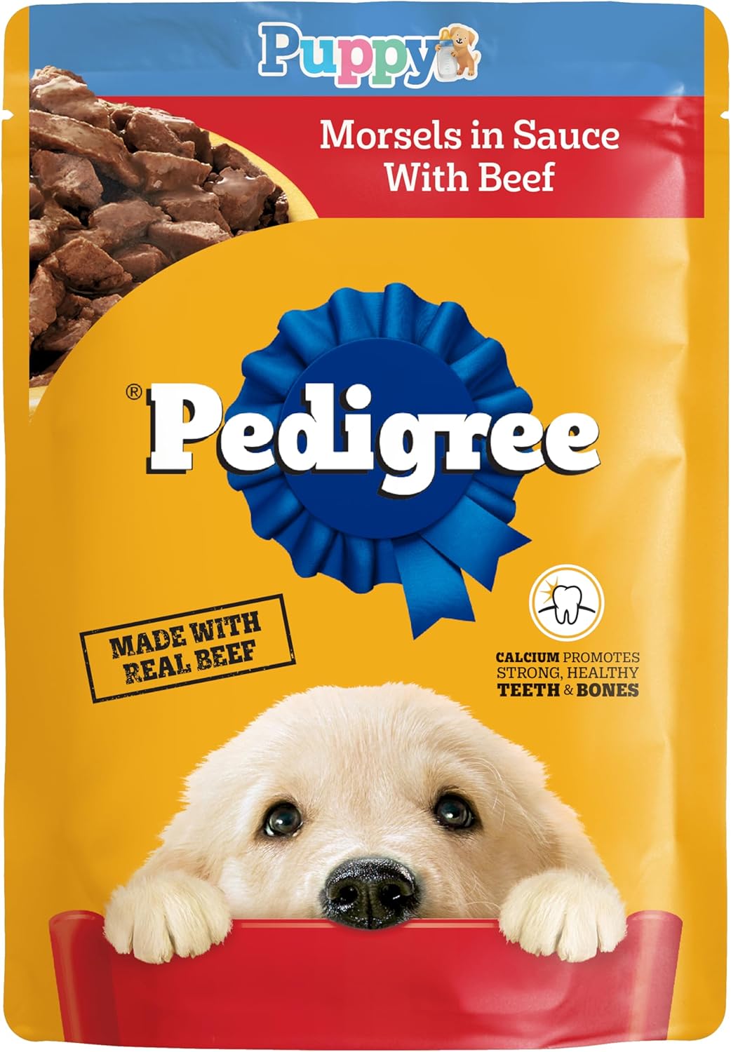 Pedigree-Puppy-Morsels-in-Sauce-Wet-Puppy-Food-with-Beef,-3.5-oz-Pouch-656