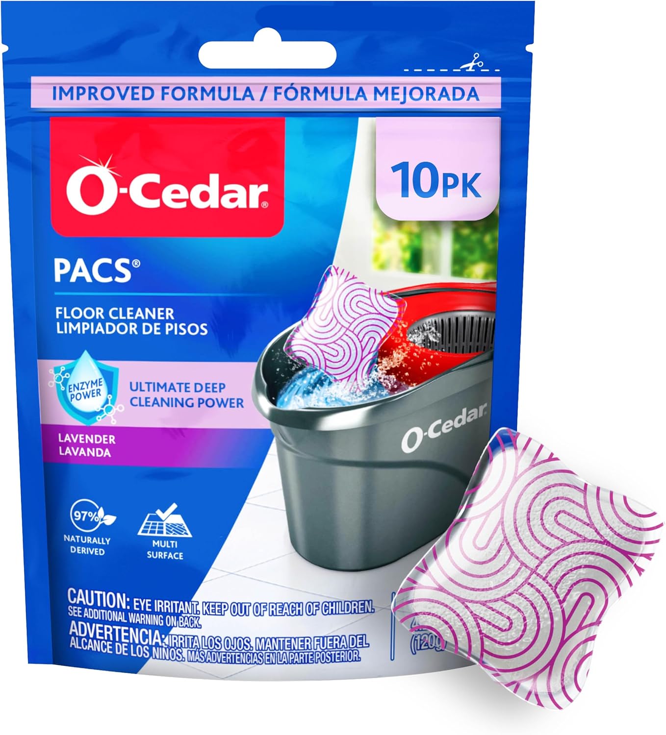 O-Cedar-PACS-Hard-Floor-Cleaner,-Lavender-Scent-10-Count-(1-Pack)-|-Made-with-Naturally-Derived-Ingredients-1869