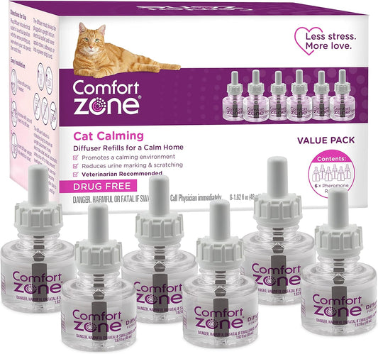COMFORT-ZONE-Cat-Calming-Diffuser-Refill,-6-Pack-–-Cat-Calming-Pheromone-Refills-1527