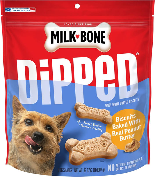 Dipped-Dog-Biscuits-Baked-with-Real-Peanut-Butter,-3446