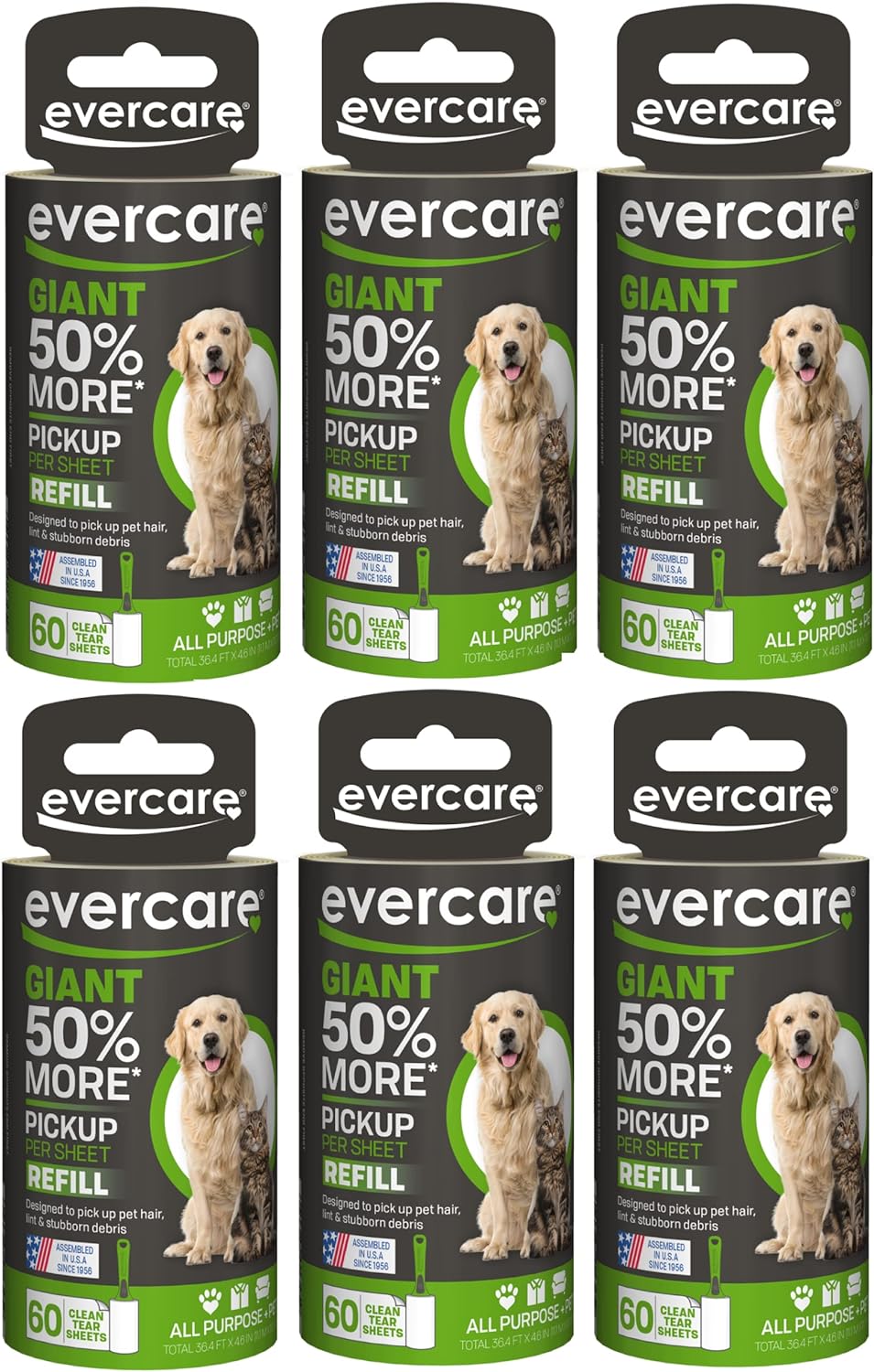 Evercare-Giant-PET-Hair-Roller-REFILL---6-Pack---3336
