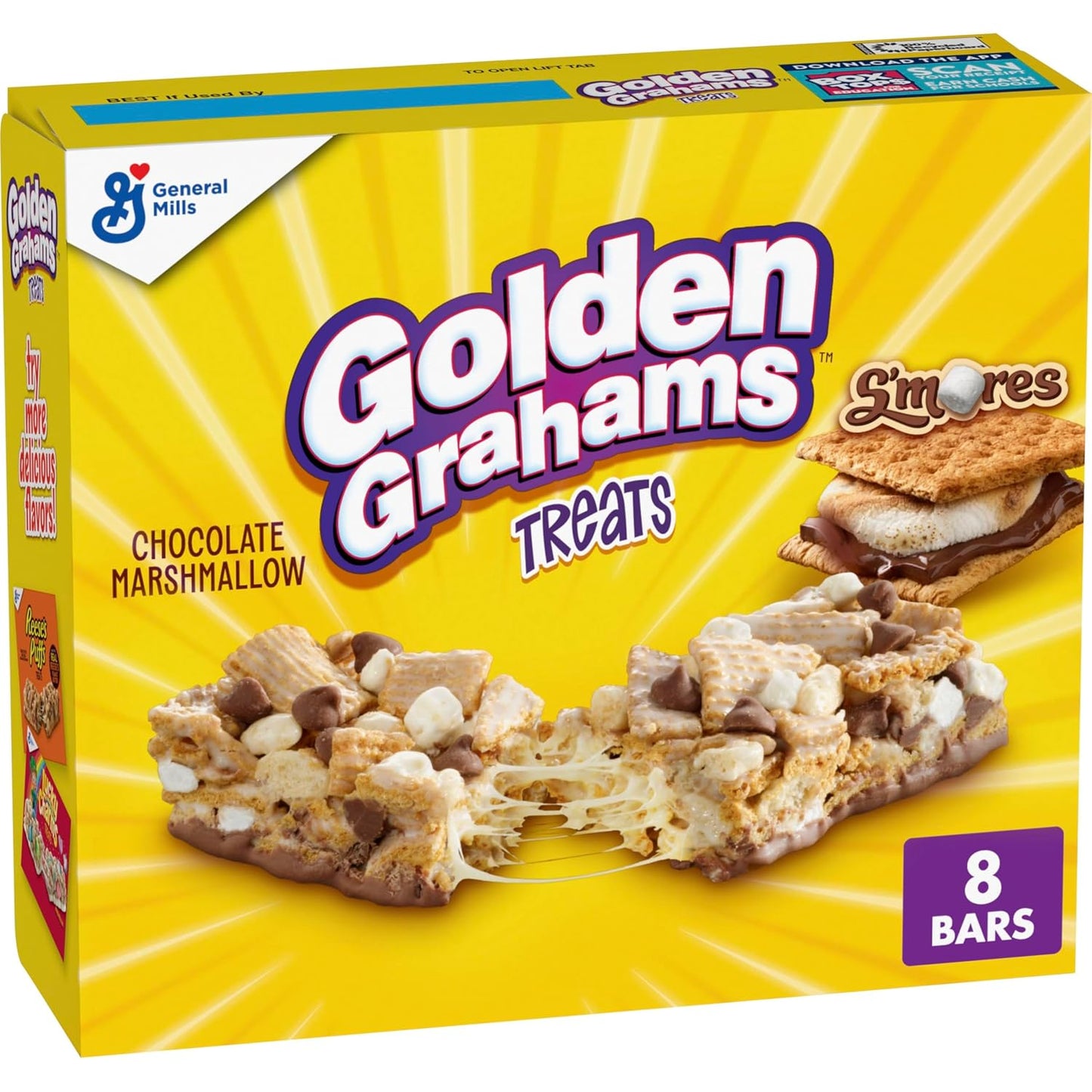 Golden-Grahams-S'mores-Cereal-Treat-Bars,-Snack-Bars,-8-ct,-8.48--oz-|-Graham-Marshmallows-2095