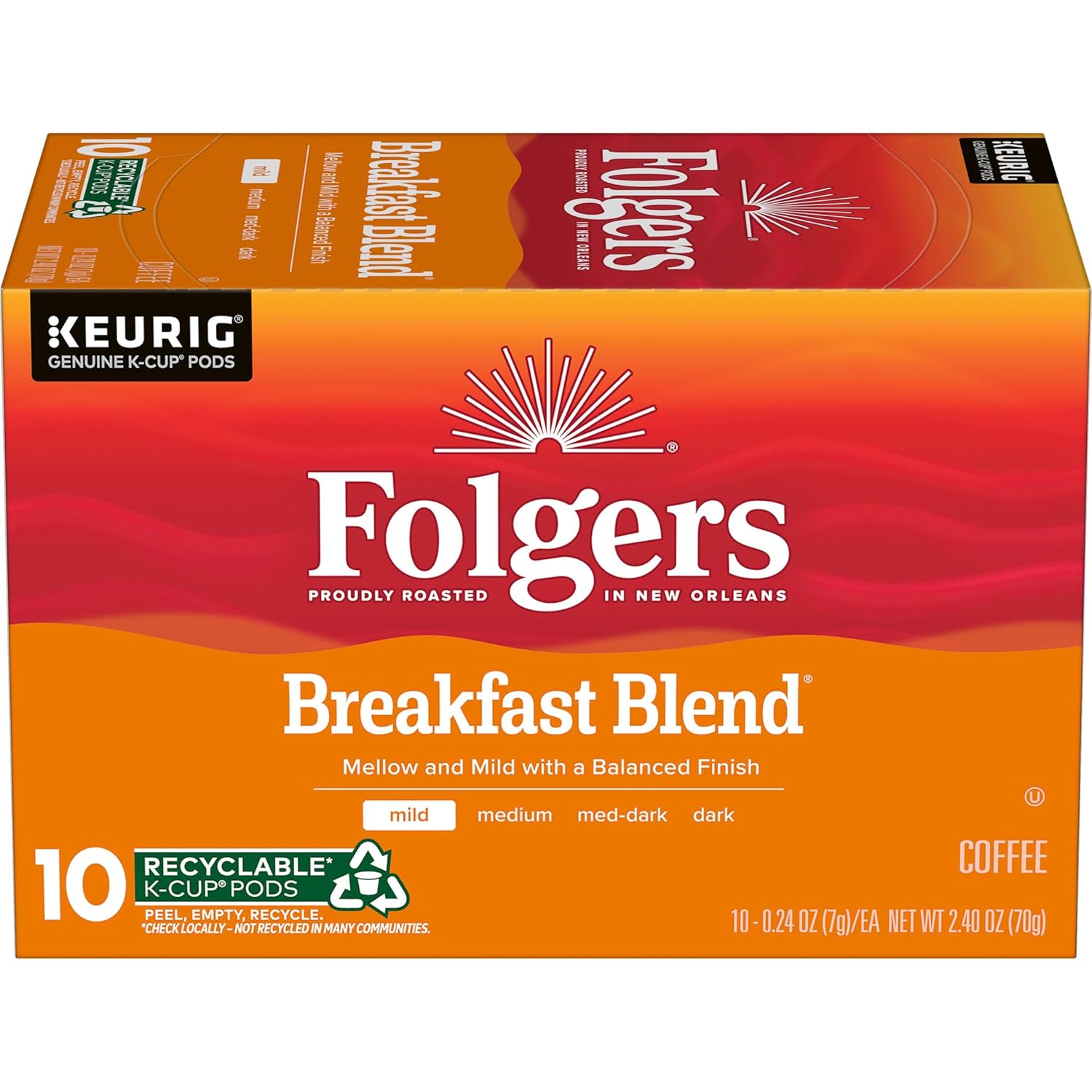 Folgers-Café-Breakfast-Blend,-tostado-suave,-cápsulas-Keurig-K-Cup,-caja-de-unidades2557