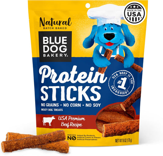 Blue-Dog-Bakery-Protein-Jerky-Meat-Sticks,-Made-w/USA-Beef-#1-Healthy-1718