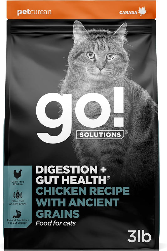 Go!-Solutions-Digestion-+-Gut-Health-Chicken-Dry-Cat-Food,-3-lb-|-232
