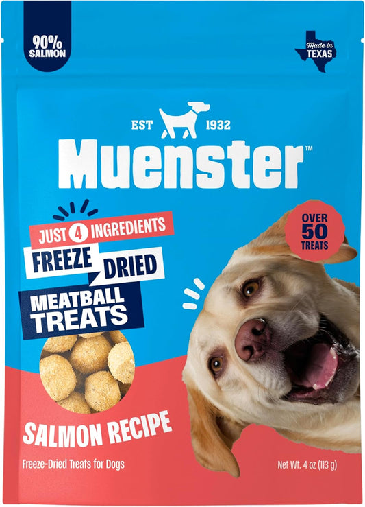 Muenster-New-4-Ingredient-Freeze-Dried-Salmon-Meatball-Treats-for-Dogs---Great-973