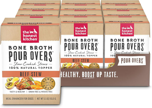 The-Honest-Kitchen-Bone-Broth-POUR-OVERS-Wet-Toppers-for-Dogs-(12-Pack),-2263