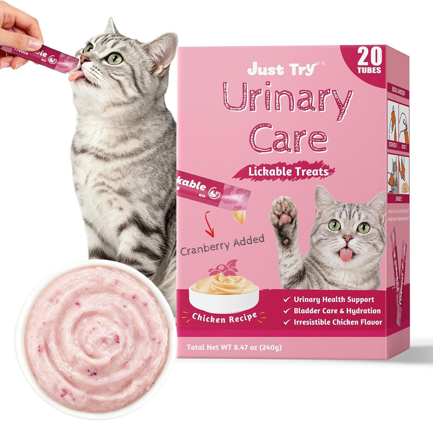 Just-Try-Cranberry-Lickable-Cat-Treats-with-Taurine,-20-Tubes-|-Supports-urinary-tract-37
