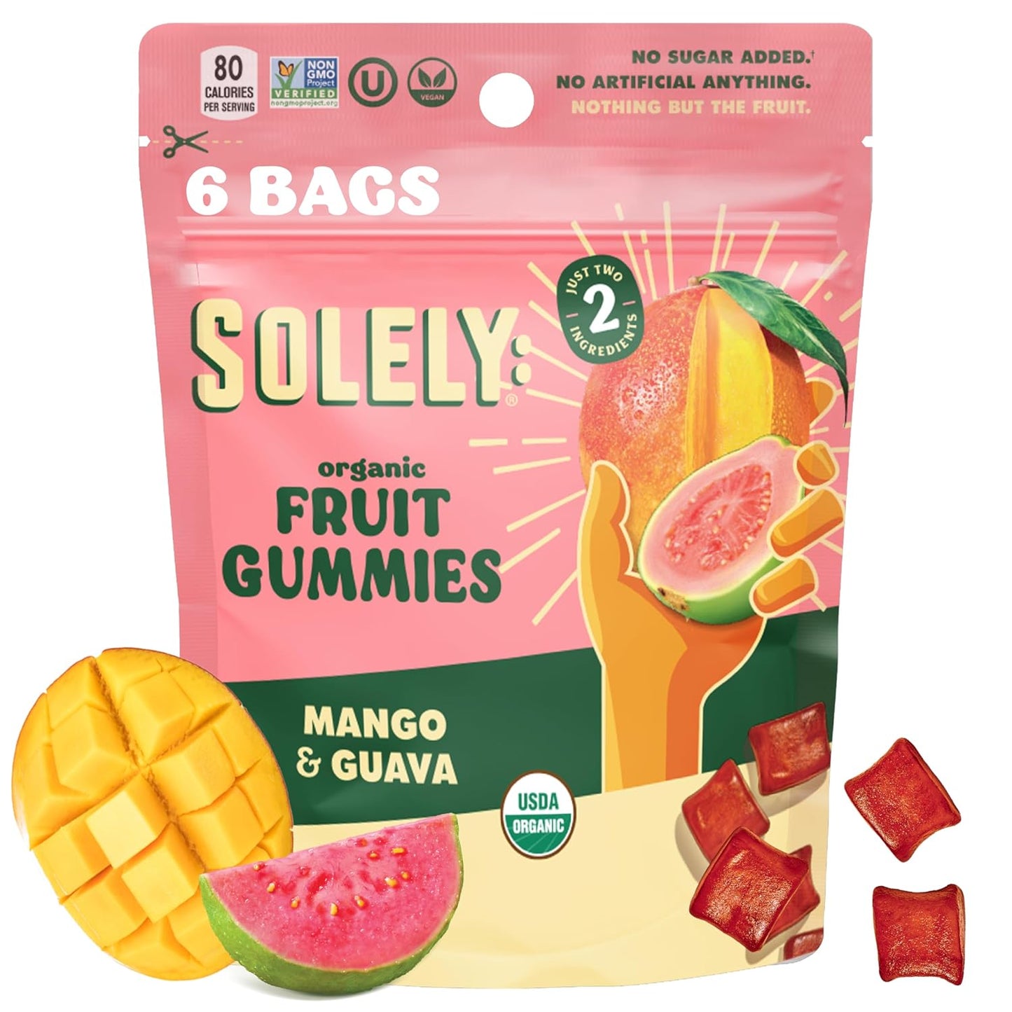 SOLELY---Organic-Mango-&-Guava-Whole-Fruit-Gummies-(2.5-oz-Large-Pack-6)-1096