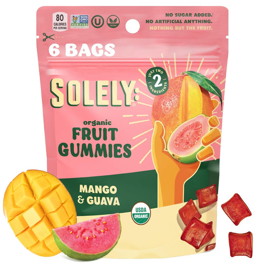 SOLELY---Organic-Mango-&-Guava-Whole-Fruit-Gummies-(2.5-oz-Large-Pack-6)-1096